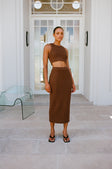 SAMPLE-Heather Skirt - Mahogany
