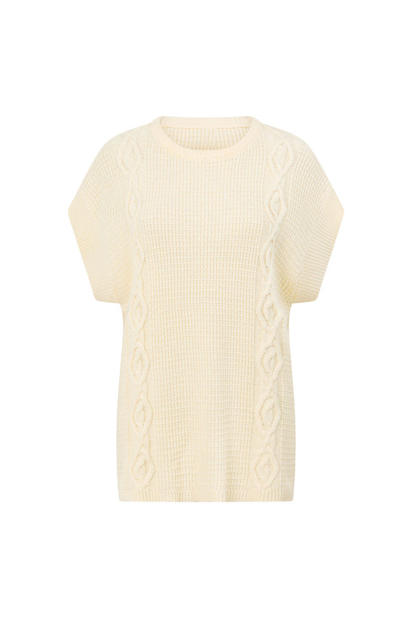 Nevaeh Knit Top - Cream