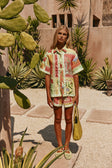 El Jardin Print Button Up Estella Shirt