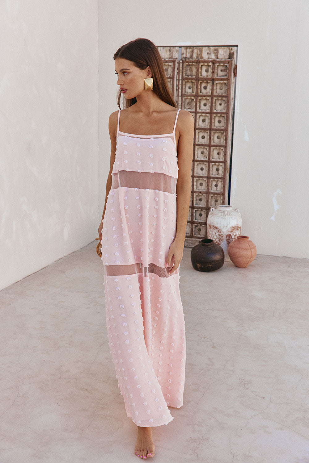 SAMPLE-Tassia Dress - Blush