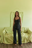 Black Relax Tailored Tie Khaleesi Pants