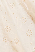 Beige Broderie Drawstring Wynter Shorts
