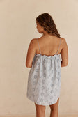 Blue Broderie Relaxed Mini Evelia Dress