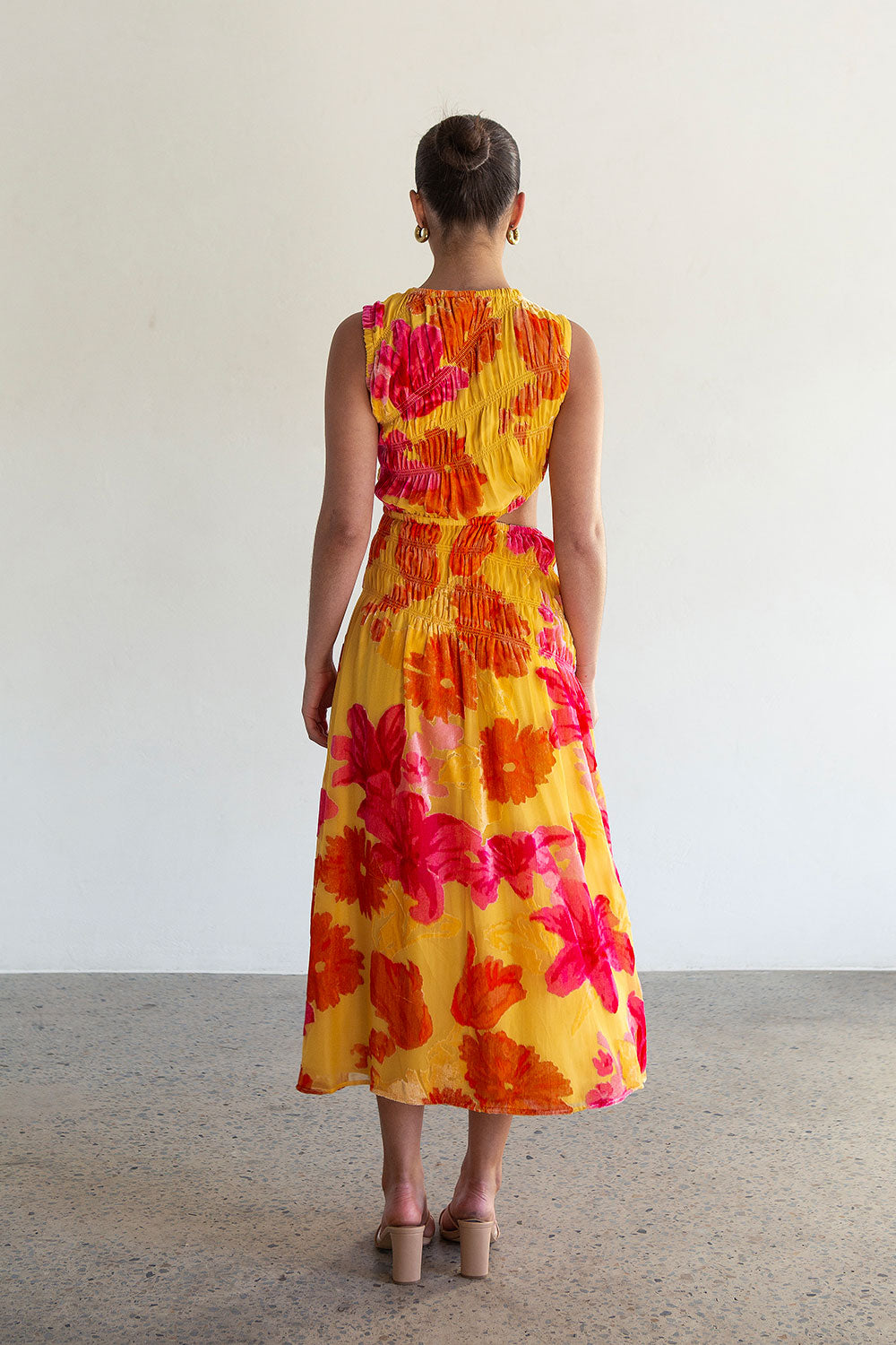 SAMPLE-Mariella Midi Dress - Floreale Sunny