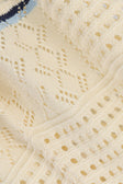 Cream Patch Crochet Knit High Waist Balia Shorts