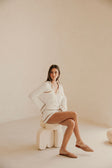 White High Waist Elastic Adair Shorts