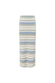 Kaila Maxi Skirt - Blue, White, Grey
