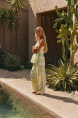 Green Fiore Festivio Print Wide Leg Orion Trouser Pants