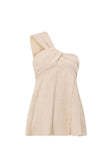 Aramika One Shoulder Top - Taupe