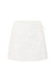 White Cheesecloth Wrap Mini Banks Skirt