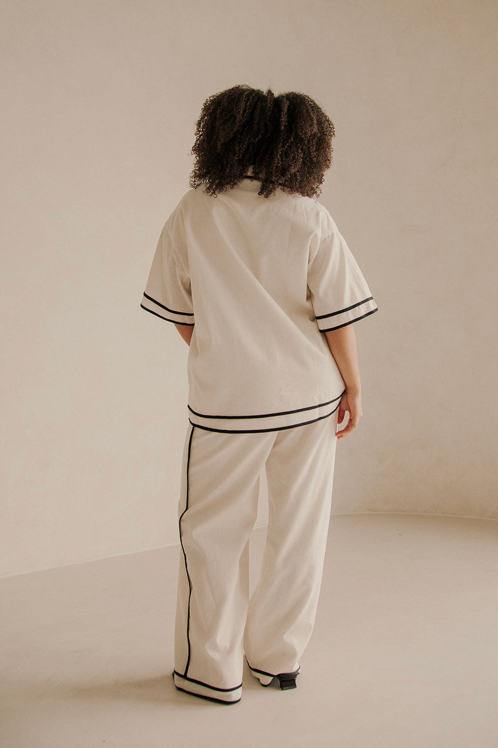 Lively Pocket Pants - Cream, Black