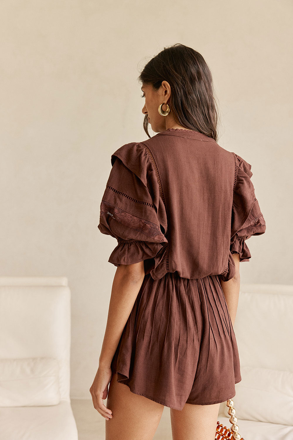 Luma Playsuit - Chocolate