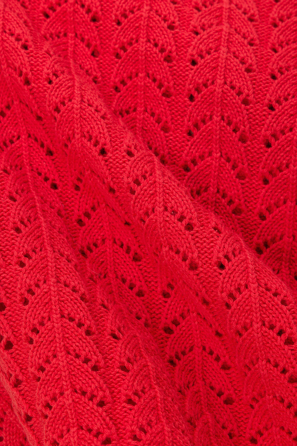 Red Cotton Knit Strapless Athena Top