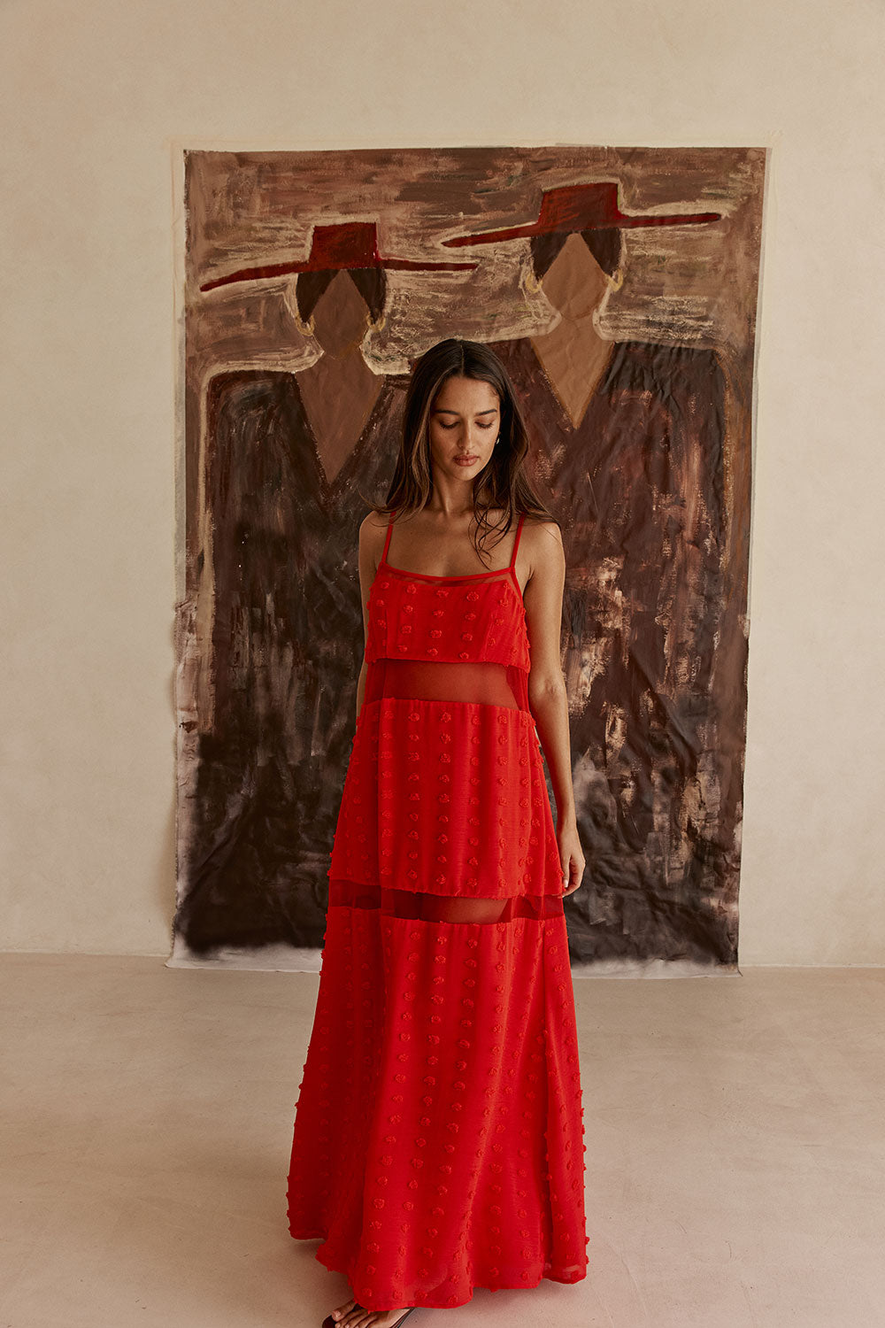 SAMPLE-Tassia Dress - Red
