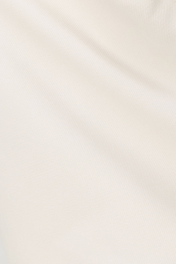 White Gathered Fitted Labella Top