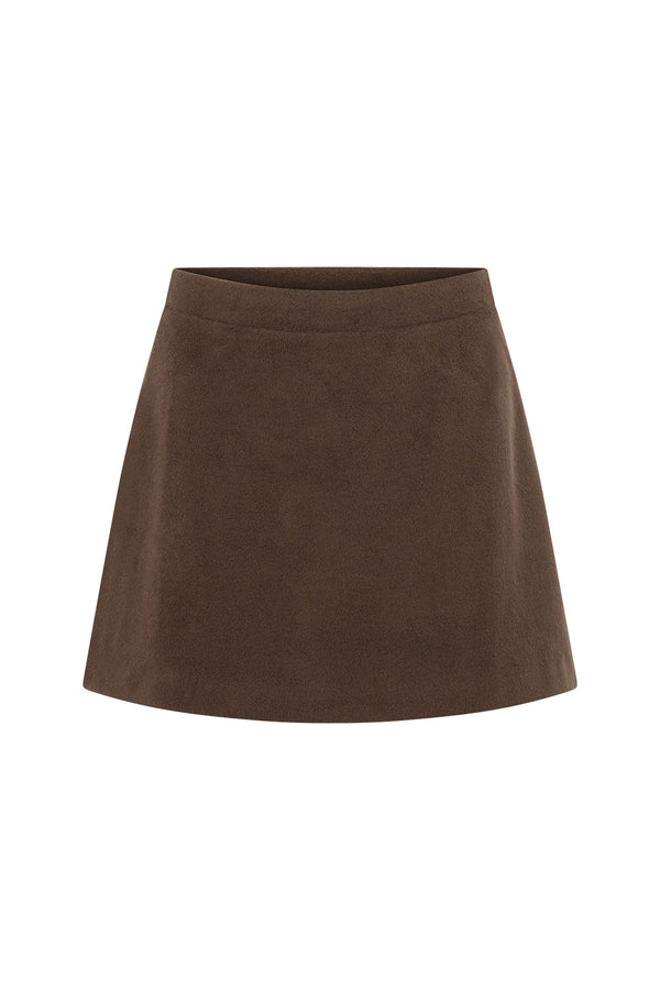 Chocolate Brown A Line Mini Selah Skirt