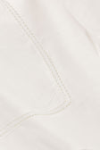 White Cheesecloth Elastic Drawstring Carissa Pants