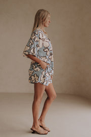 Thessy Top - Outline Floral