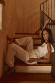 Ivory Suiting Flared Naomi Trouser Pants