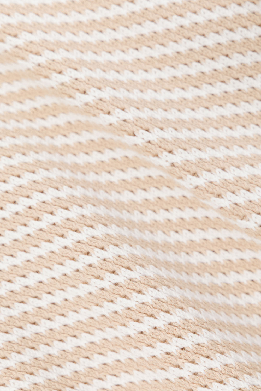 Beige and White Stripe Woven Wrap Billy Top