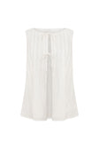 White Cotton Tie Gaia Top