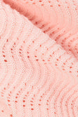 Blush Pink Wave Knit Drawstring Mini Leah Skirt