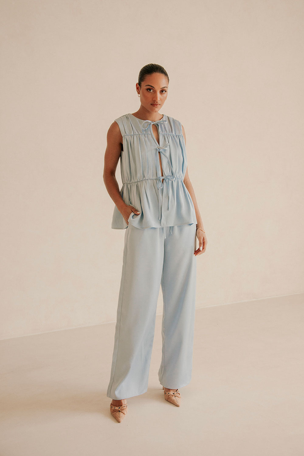 SAMPLE-Juliette Pants - Blue