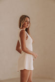 Off White Structured A Line Mini Solene Dress