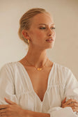 Twirl Shell Earrings - Gold