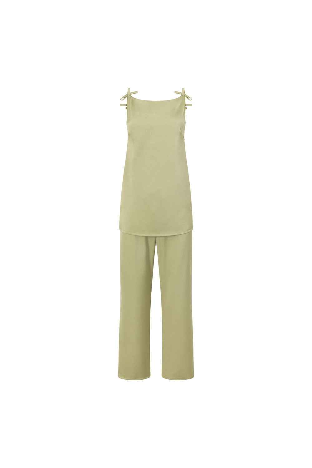 Green Thin Strap Backless Kinsley Jumpsuit