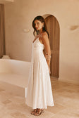White Lace A-Line Maxi Skye Dress