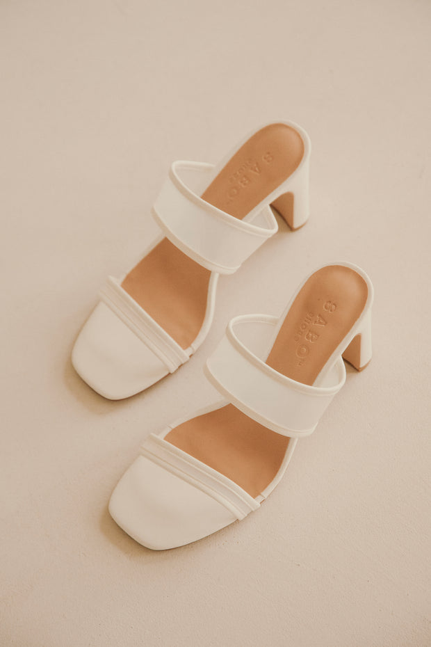 Mariana Heels - White