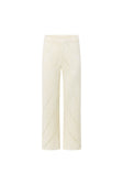 Cream Knit High Waist Ladder Pannel Josiah Pants