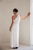Leni One Shoulder Top - White