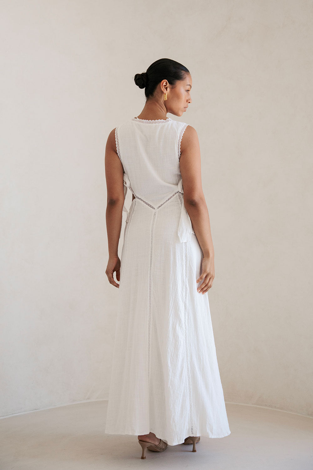 Aurelia Cutout Maxi Dress - White