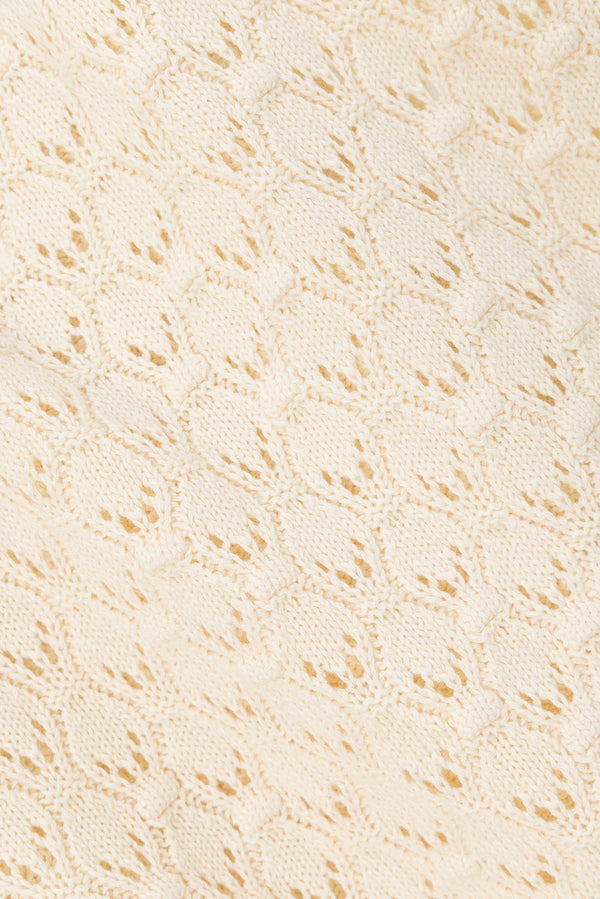 Cream Crochet Knit Elastic A Line Maxi Ophelia Skirt