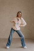 Cream Fleece Oversized Vintage Rue Sweater