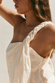 Cream One Shoulder Alabama Jumpsuit