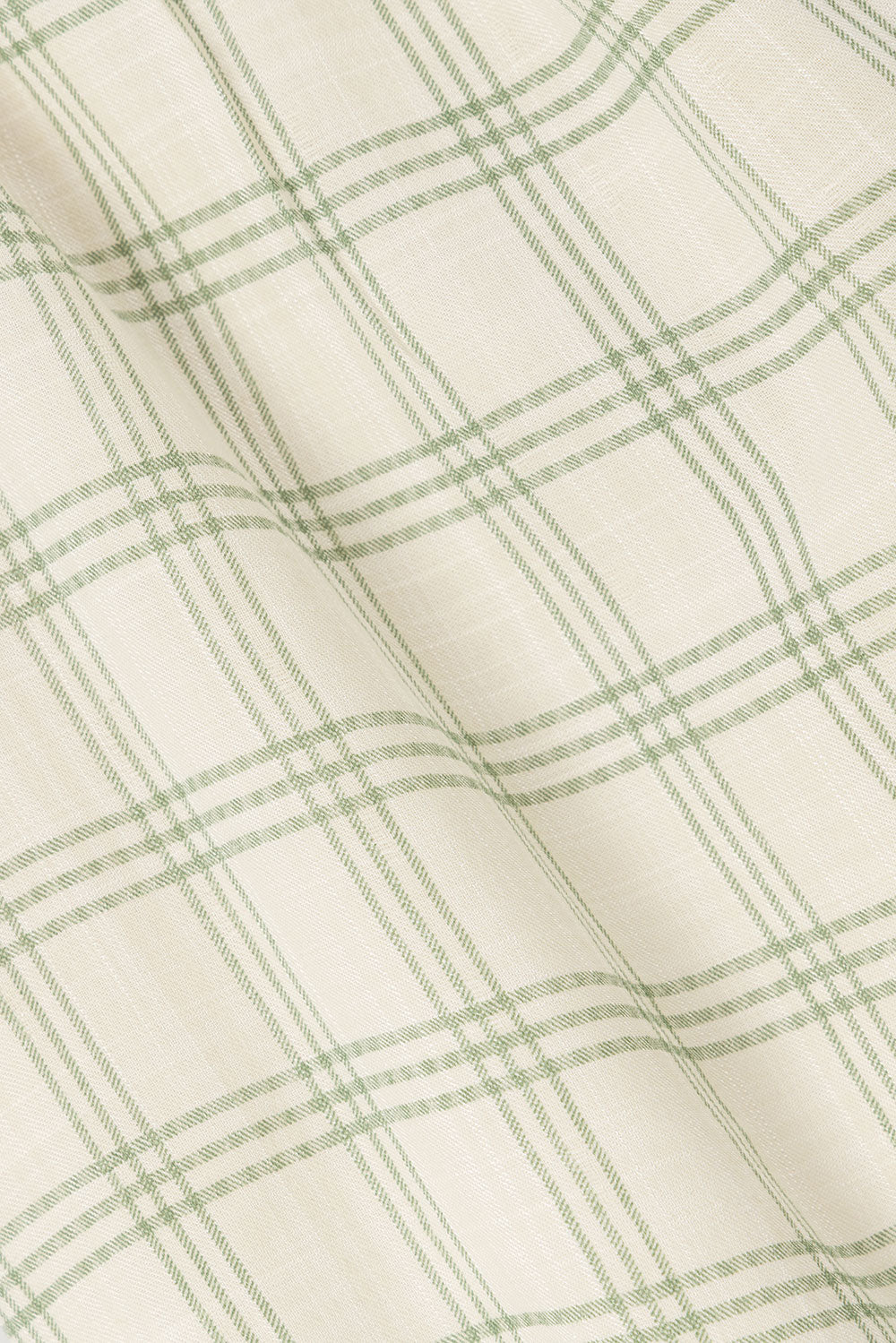 Green Checkered Drawstring Tilli Shorts