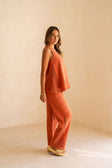 SAMPLE-Dita Top - Blood Orange
