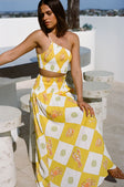 SAMPLE-Venetian Maxi Dress - Oceano Yellow