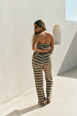Brown and White Stripe Cosmo Pants