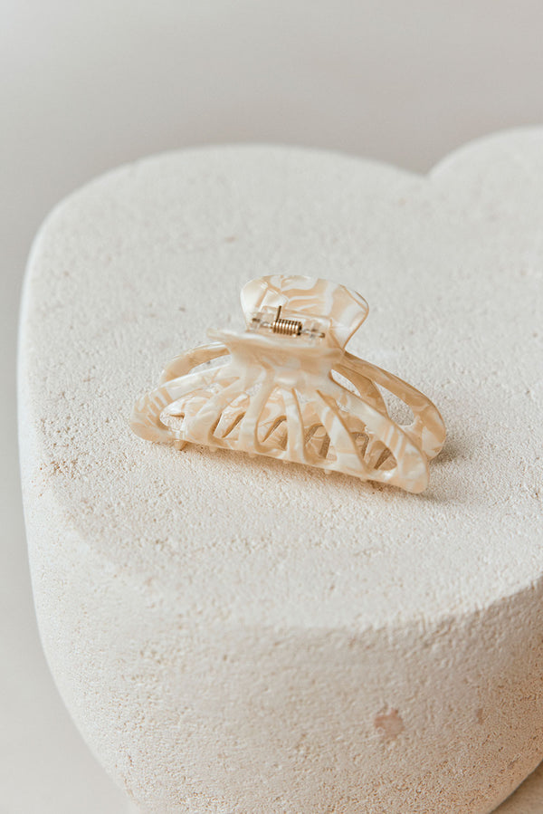 Ace Claw Hair Clip - White