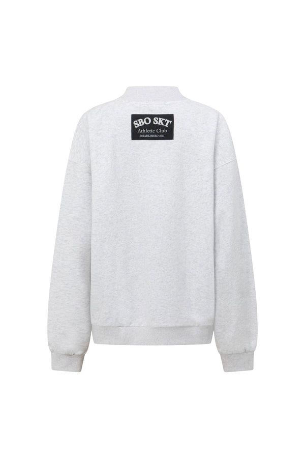 Grey Fleece Oversized Vintage SBO SKT Ballina Sweater 