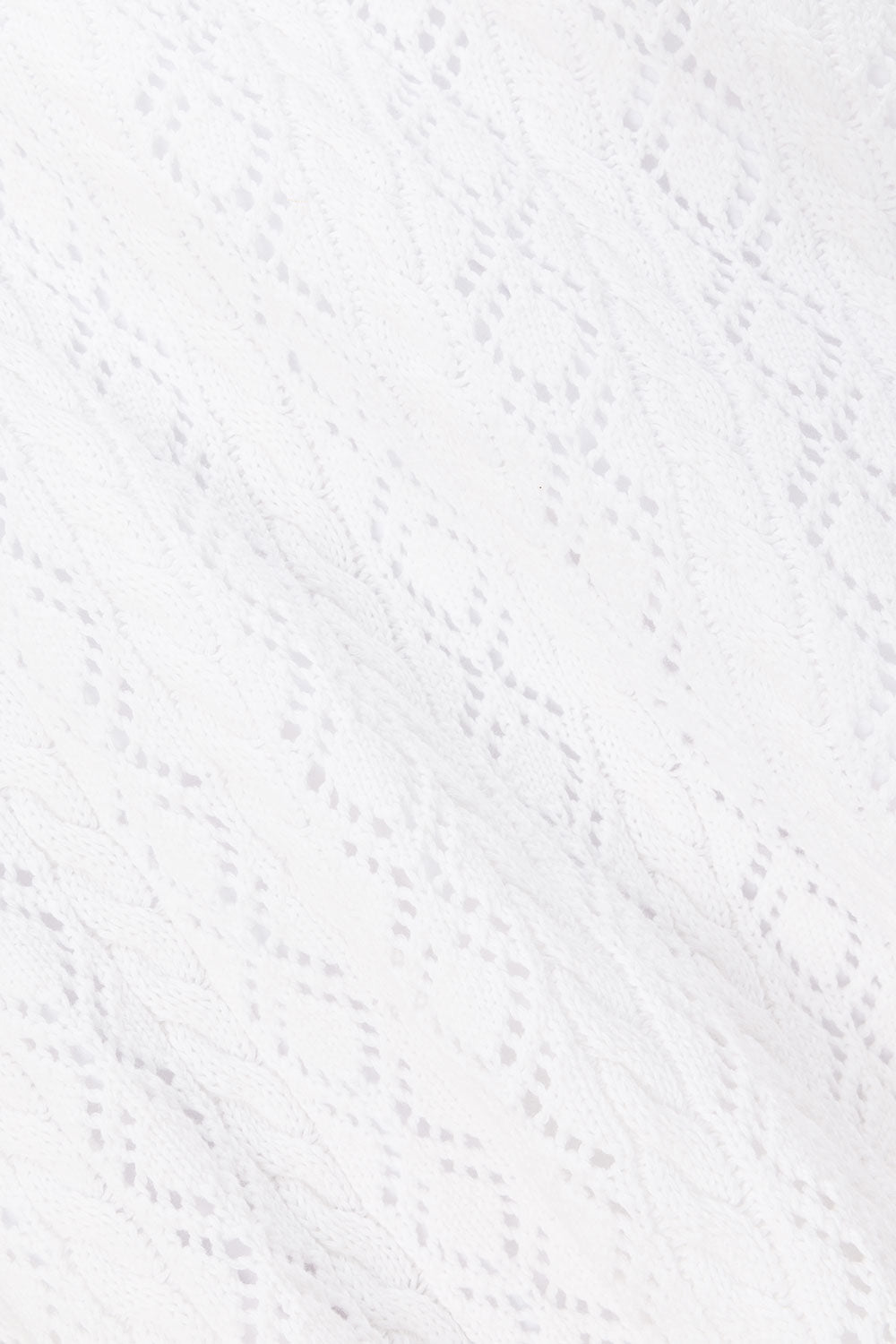 White Crochet Knit Strappy Maxi Trieste Dress