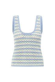 Erin Knit Top - Blue