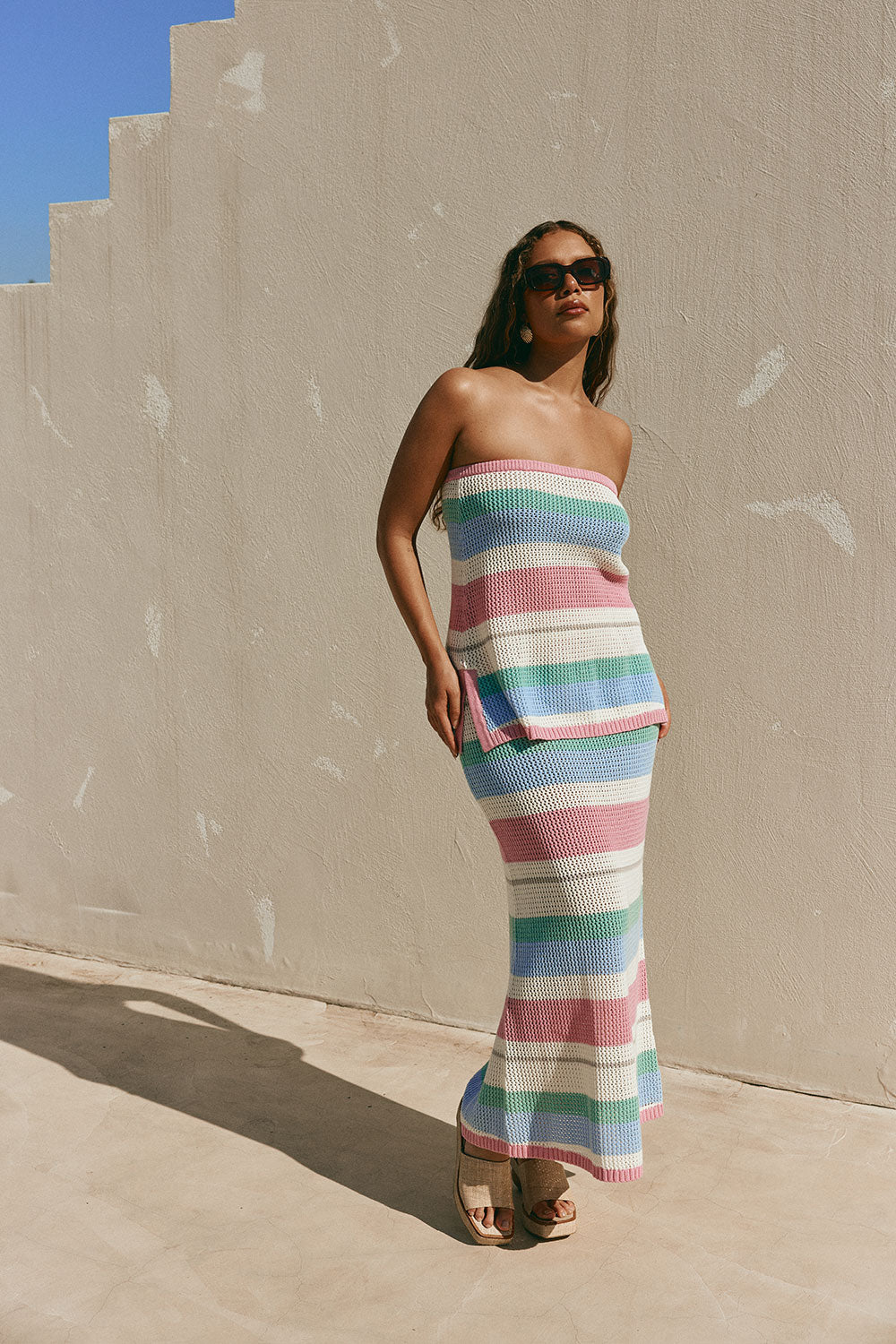 SAMPLE-Damaris Top - Pastel