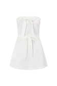Tulia Tie Mini Dress - White