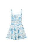 White Sol Floral Print Flounce Mini Maliyah Dress