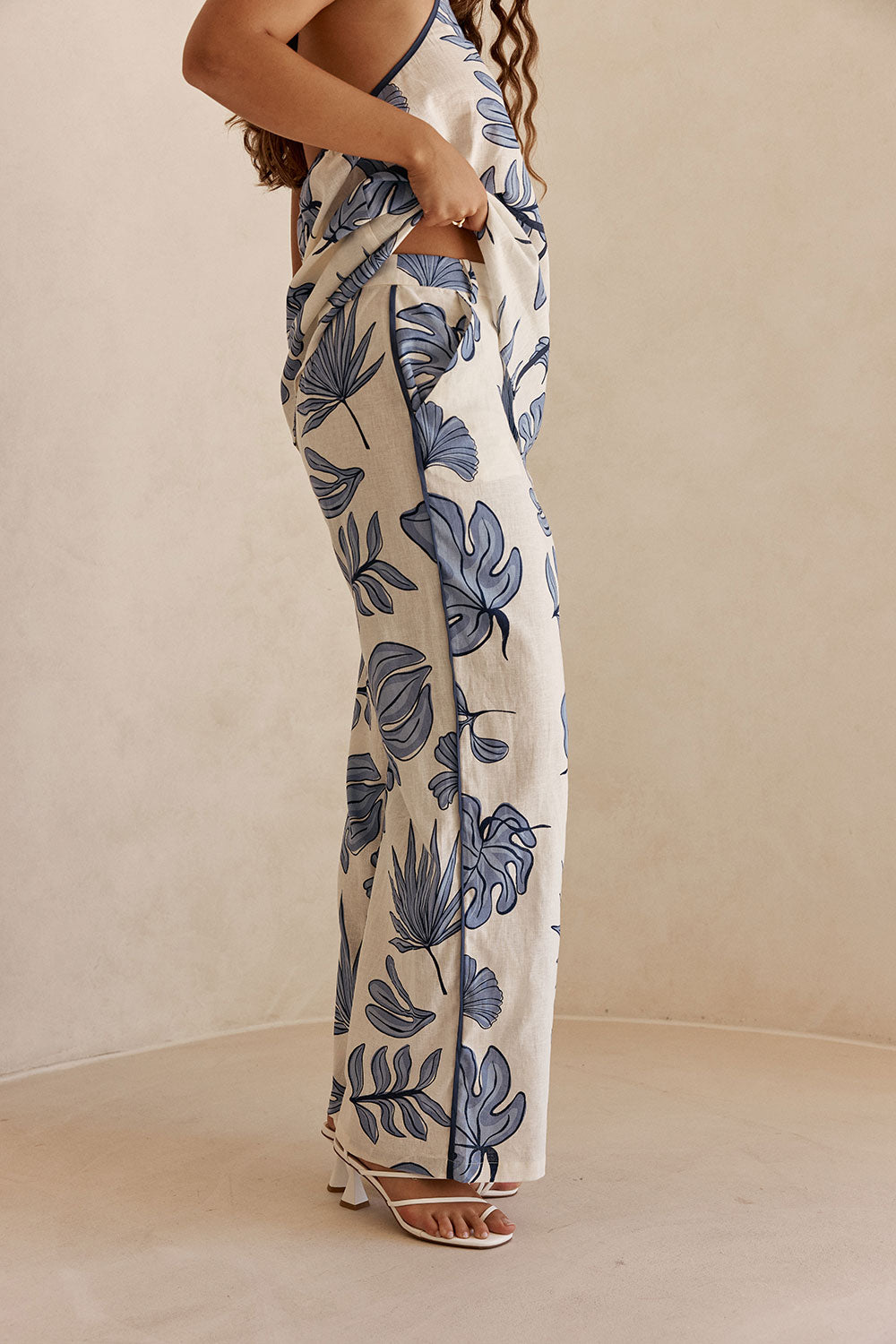 Blue Phylida Azure Print Saphira Trouser Pants